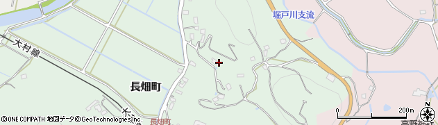 長崎県佐世保市長畑町周辺の地図