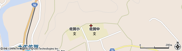 黒潮町立佐賀中学校周辺の地図