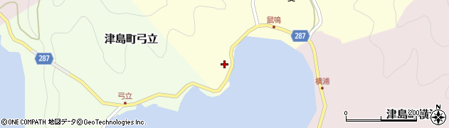 愛媛県宇和島市津島町鼡鳴253周辺の地図