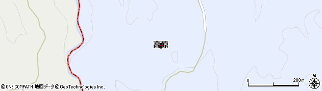 大分県大分市高原周辺の地図