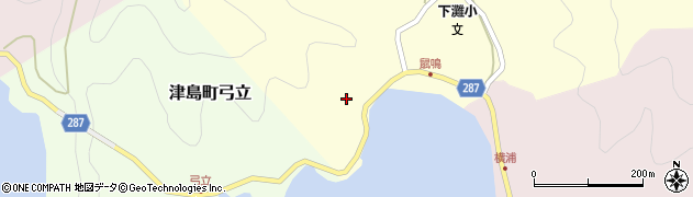 愛媛県宇和島市津島町鼡鳴241周辺の地図