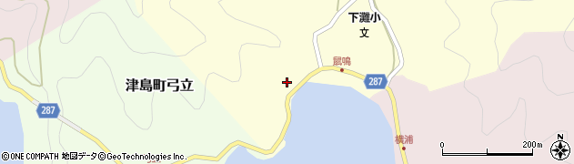 愛媛県宇和島市津島町鼡鳴231周辺の地図