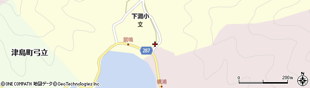 愛媛県宇和島市津島町鼡鳴147周辺の地図