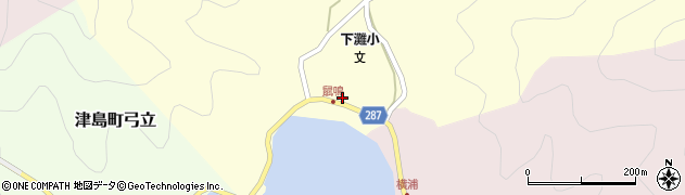 愛媛県宇和島市津島町鼡鳴50周辺の地図