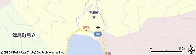 愛媛県宇和島市津島町鼡鳴135周辺の地図