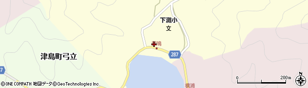 愛媛県宇和島市津島町鼡鳴228周辺の地図