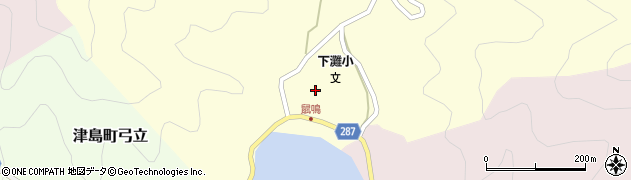 愛媛県宇和島市津島町鼡鳴155周辺の地図