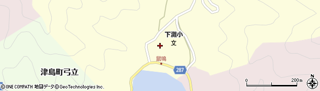 愛媛県宇和島市津島町鼡鳴157周辺の地図