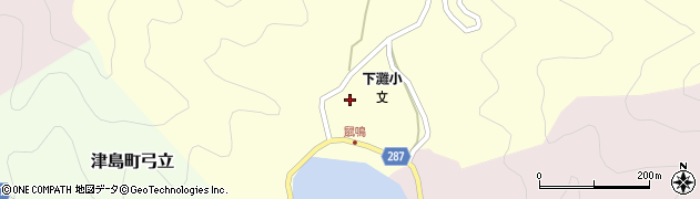 愛媛県宇和島市津島町鼡鳴158周辺の地図