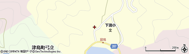 愛媛県宇和島市津島町鼡鳴221周辺の地図