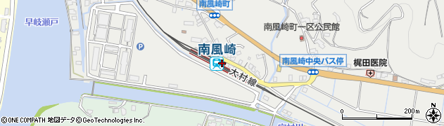 南風崎駅周辺の地図