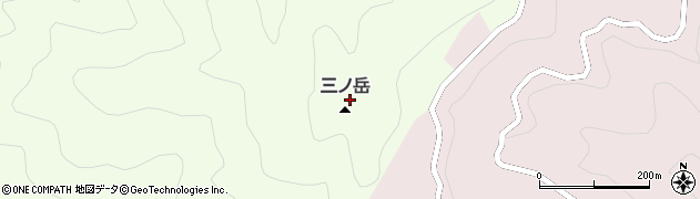三ノ岳周辺の地図