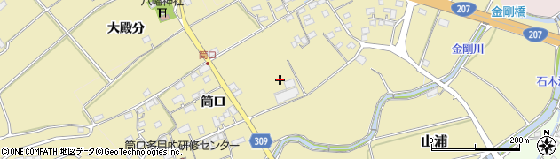 佐賀県鹿島市筒口周辺の地図