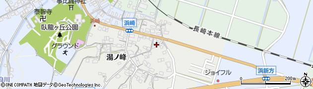 佐賀県鹿島市湯ノ峰周辺の地図