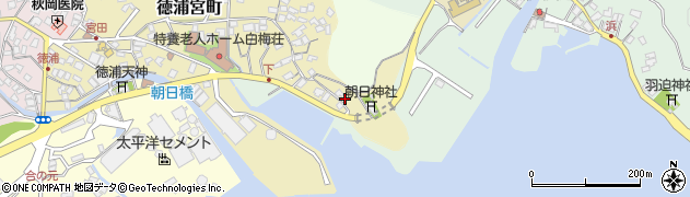 大分県津久見市徳浦宮町13-4周辺の地図