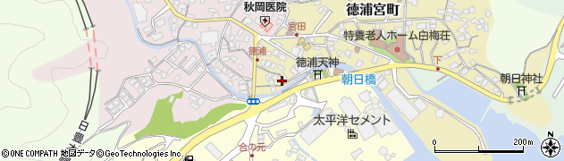 大分県津久見市徳浦宮町1周辺の地図