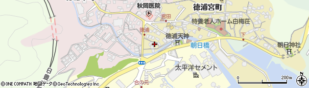 大分県津久見市徳浦宮町1-12周辺の地図