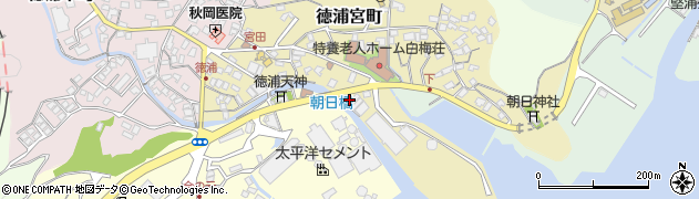 大分県津久見市徳浦宮町7-4周辺の地図
