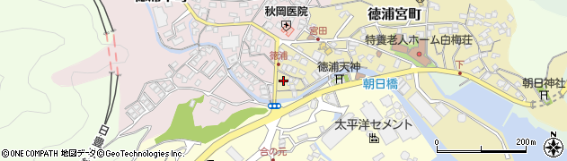 大分県津久見市徳浦宮町1-9周辺の地図