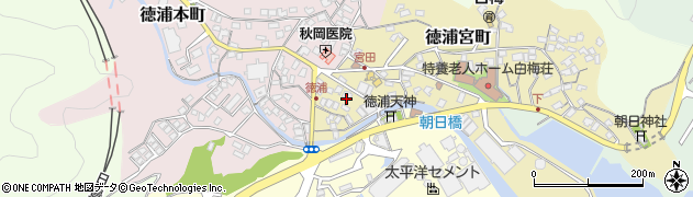 大分県津久見市徳浦宮町2周辺の地図