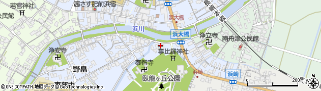 佐賀県鹿島市浜町周辺の地図