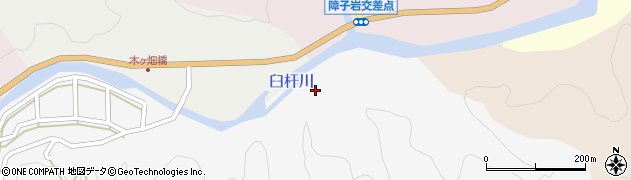 臼杵川周辺の地図