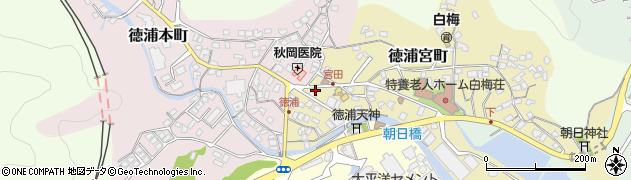 大分県津久見市徳浦宮町3-3周辺の地図