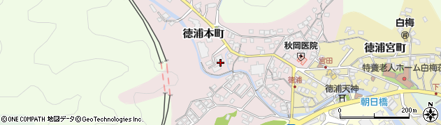 大分県津久見市徳浦本町周辺の地図