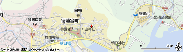 大分県津久見市徳浦宮町8-11周辺の地図