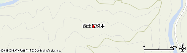 高知県四万十市西土佐玖木周辺の地図
