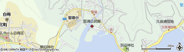 堅浦公民館周辺の地図