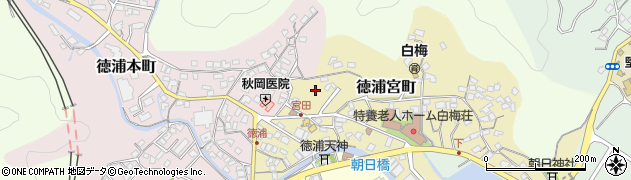 大分県津久見市徳浦宮町4-12周辺の地図