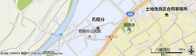 佐賀県鹿島市若殿分372周辺の地図