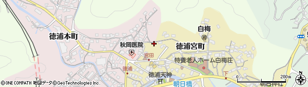 大分県津久見市徳浦宮町4-14周辺の地図