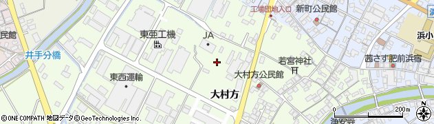 佐賀県鹿島市大村方周辺の地図