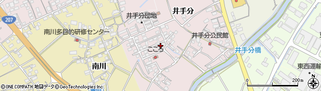 佐賀県鹿島市井手分周辺の地図