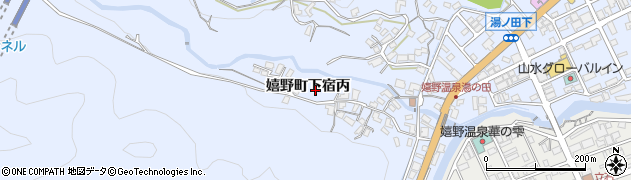 佐賀県嬉野市嬉野町大字下宿（丙）周辺の地図