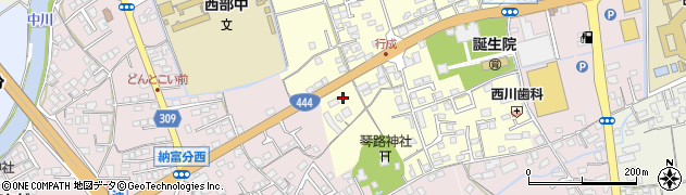 佐賀県鹿島市行成1890周辺の地図