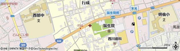 佐賀県鹿島市行成2129周辺の地図