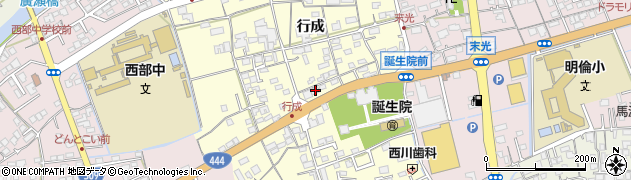 佐賀県鹿島市行成2121周辺の地図