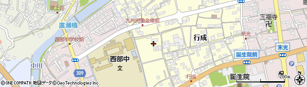 佐賀県鹿島市行成1778周辺の地図