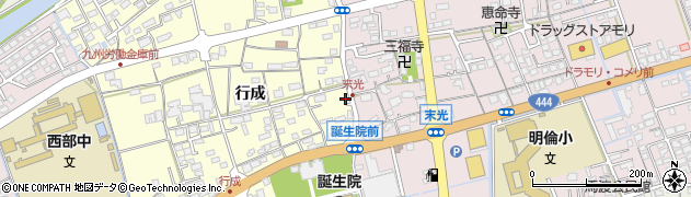 佐賀県鹿島市行成2197周辺の地図