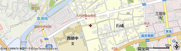 佐賀県鹿島市行成1768周辺の地図