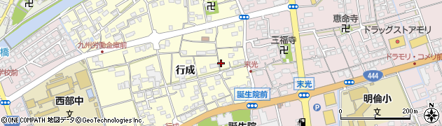 佐賀県鹿島市行成2207周辺の地図