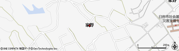 大分県臼杵市家野周辺の地図