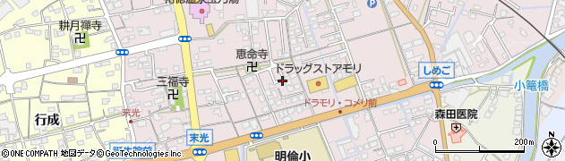 佐賀県鹿島市末光周辺の地図