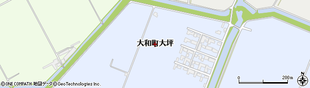 福岡県柳川市大和町大坪周辺の地図