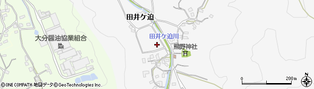 大分県臼杵市田井ケ迫周辺の地図