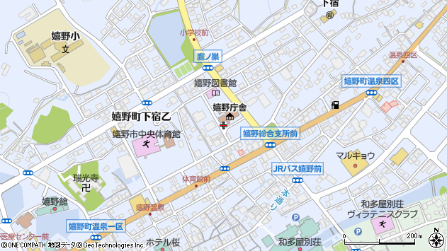 〒843-0301 佐賀県嬉野市嬉野町下宿の地図