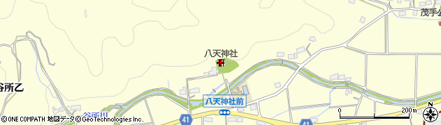 八天神社周辺の地図